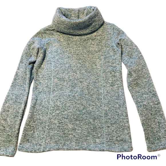 Mountain Warehouse Size 4 Idris Womens Cowl Neck Green Heather Fleece - Picture 14 of 14